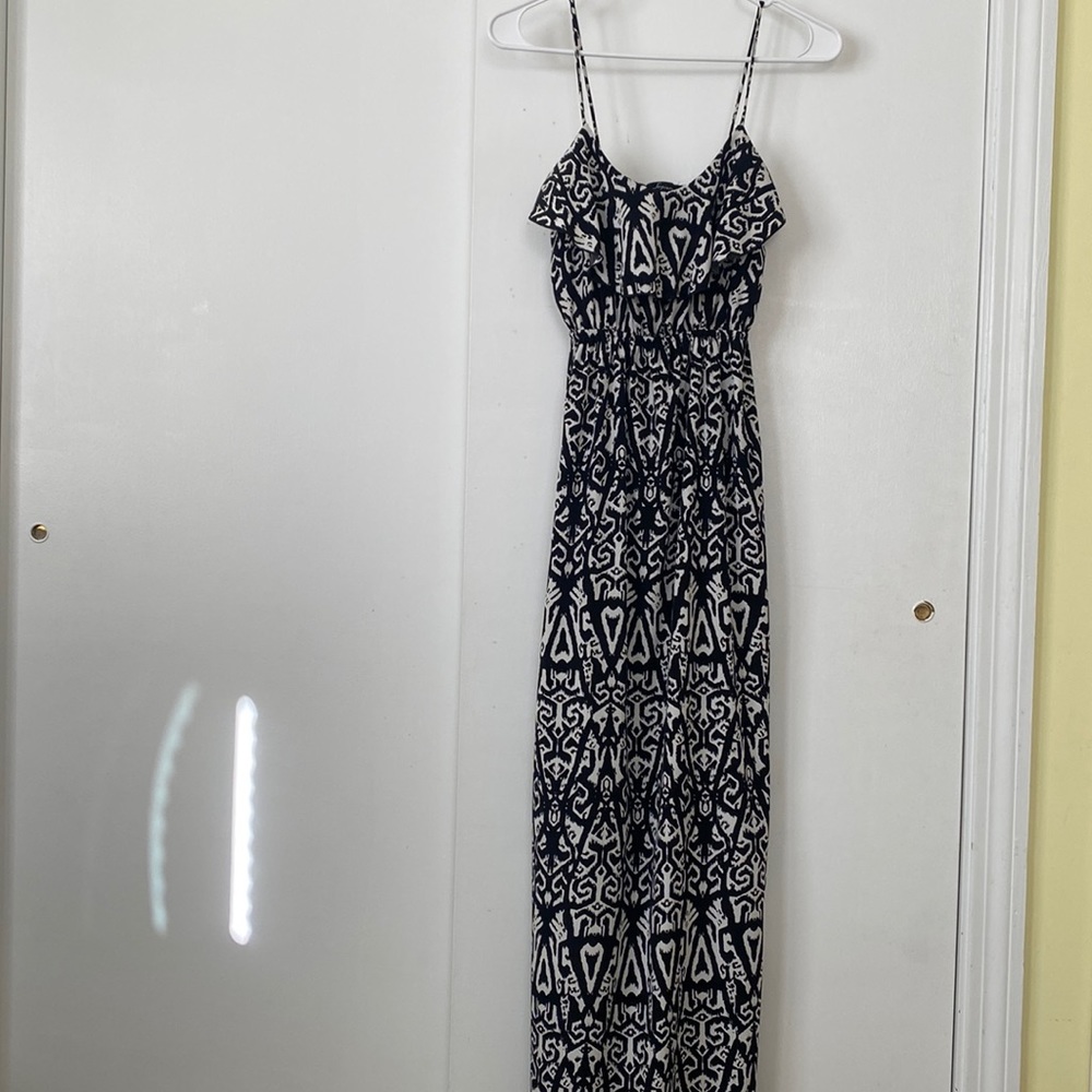Soprano Maxi Dress Size XS Black/White Print